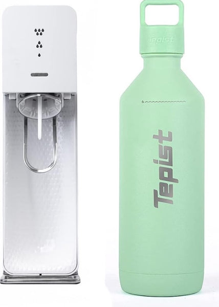 ThirtyO, Color: Teal - 30oz Stainless Steel Bottle Compatible with SodaStream Machines