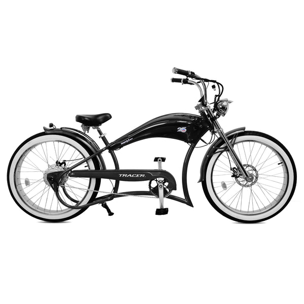 TWENTY 5 GT - 26" E-Bike Stretch Cruiser Color: Black